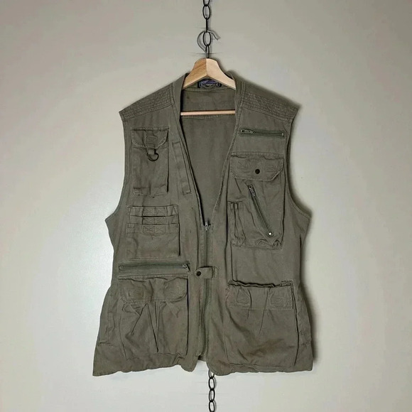 Vintage  Misty Mountain Utility Vest Large - Picture 1 of 6